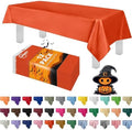 Grandipity Plastic Table Cloth Disposable 12 Pack 54” x 108” Rectangle by Grandipity