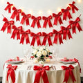 2 Strings Red Bow Garland Banner Decorations, Christmas Tree Decorations by AERORIBOWEnjoyEveryDay