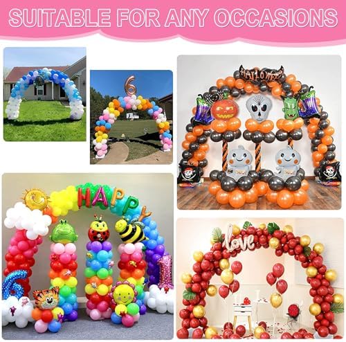 Balloon Arch Kit and Balloon Pump, 9Ft Tall & 10Ft Wide Adjustable Balloon Arch Stand with Water Base, Electric Pump, Balloons and Accessories for Wedding Birthday Party Decoration - Image 7