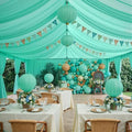50ftx40ft Mint Green Ceiling Curtain for Wedding Parties by PartyVillage