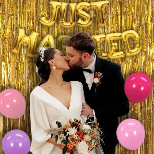 3 Pack 3.28ft x 6.56ft Gold Metallic Tinsel Foil Fringe Curtains, Photo Booth Backdrop Party Decorations for Birthday Wedding Baby Shower Graduation Bachelorette New Years - Image 4