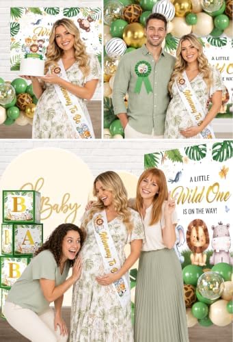138Pcs Safari Baby Shower Decorations, Jungle Animal Balloon Arch Set - Image 7