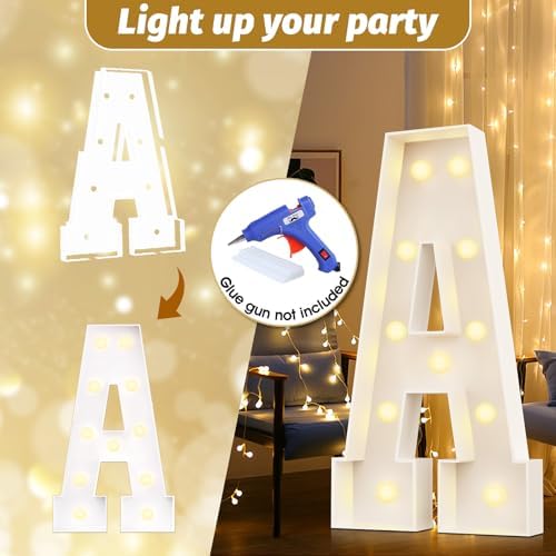 Ledido Easy-Assemble 4FT Marquee Light Up Letter, Large Lighted Letter C - Image 6