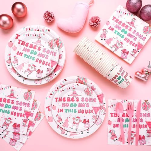 168 Pink Friendsmas Christmas Party Supplies - Image 4