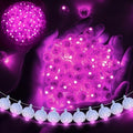 100pcs Balloon Lights Mini LED Lights Round Long Standby Time Multicolor Ball Light Paper Lantern Balloons Lights for Birthday Party Christmas Halloween Decoration with Hook (Pink, 100pcs) by chzk