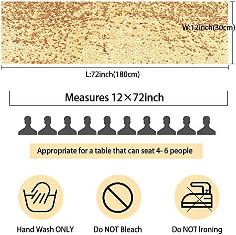 12 Packs 12 X 72 Inch Sequin Table Runner Glitter Dining Table Runner for Birthday Wedding Engagement Bridal Baby Shower Bachelorette Holiday Celebration Party Supplies Decorations (Champagne Gold) - Image 3