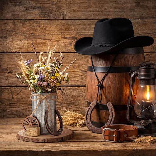 80 Pcs Western Party Decorations, Wagon Wheel Hay Bale, Silver - Image 4