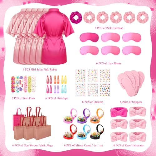 60 PCS Spa Party Favors for Girls, Sleepover Party Supplies, Mix - Image 5