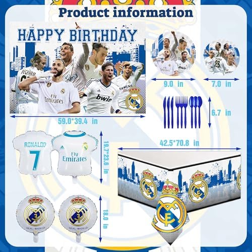 Football Themed Birthday Party Decorations Set - Image 4