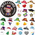 Vicenpal 35 Pcs Fall Interchangeable Highland Cow Welcome Sign, Black by Vicenpal