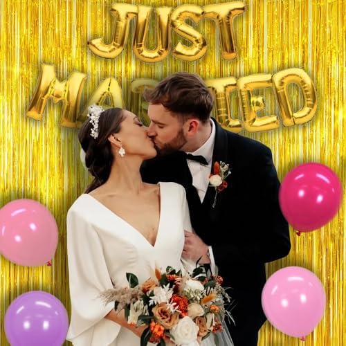 5 Pack 3.28ft x 6.56ft Gold Metallic Tinsel Foil Fringe Curtains, Photo Booth Backdrop Party Decorations for Birthday Wedding Baby Shower Graduation Bachelorette New Years - Image 4