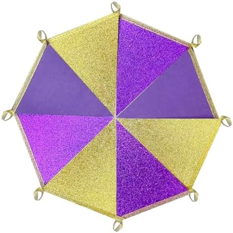 30Ft Purple Gold Party Decoration Pennant Banner Flag Hanging Glitter Paper Triangle Bunting for Birthday Bridal Shower Wedding Shower Bachelorette Engagement Lavender Lilac Violet Party Supplies - Image 5