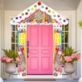 Peryiter 3 Pcs Candy Door Decorations Porch Signs Birthday Party Backdrop by Peryiter