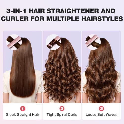 BABONIR Airflow Styler Curling Iron, 2 in 1 Straightener and Curler - Image 5