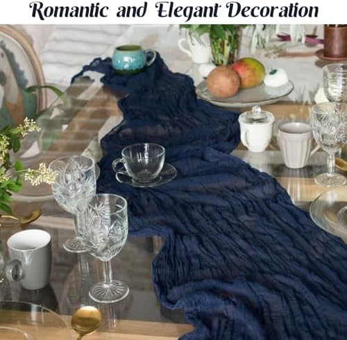 10FT Cheesecloth Table Runner Boho Party Home Decorations - Image 6