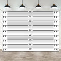 Mugshot Backdrop for Party Decorations, 7x5ft Police Lineup Banner Suspect Height Background, Funny Crime Scene Party Background for Adults Birthday, Halloween, Cosplay, Jail Theme by Unknown