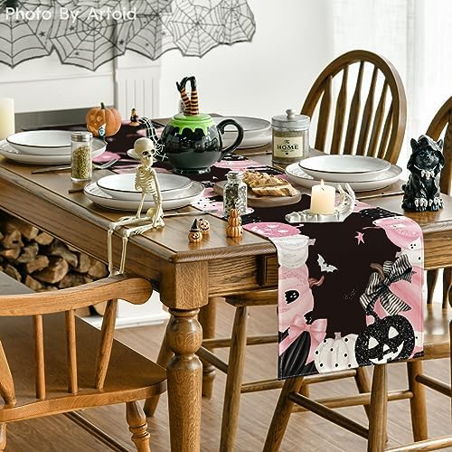 Artoid Mode 210 GSM Halloween Table Runner Home Party Decor 13x72 Inch - Image 4