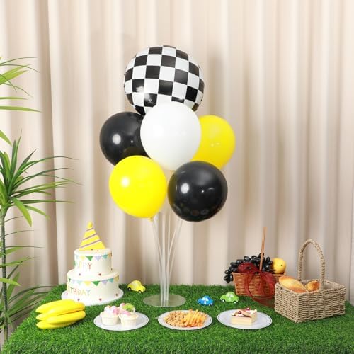 Naozinebi 4 Sets Smile Face Birthday Party Balloons Stand Kit Party Decor - Image 4