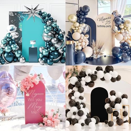 Set of 3 Wedding Arch Cover Stretchy Spandex Fabric Backdrop for Arch Stand - Image 4
