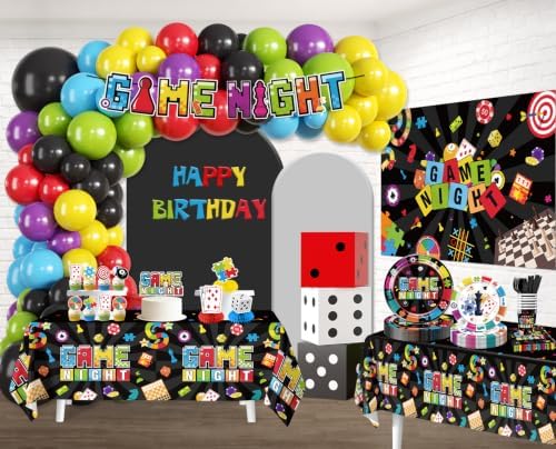 Cocomigo 314Pcs Game Night Decorations, All-in-One Party Set Serves 25 - Image 3