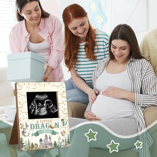 Dragon Baby Shower Decoration Frame, “A Little Dragon Is on the Way” Baby Shower Decoration, New Mom Expecting Parents-to-Be Keepsake Gifts, Pregnancy Milestone Keepsake, Gender Reveal Gifts - Image 6