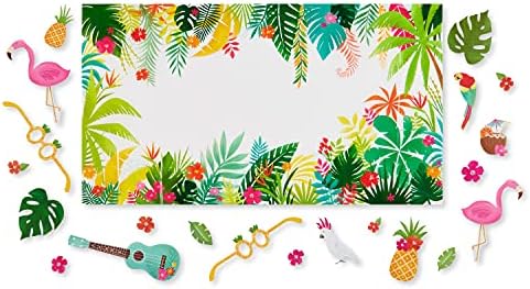 American Greetings Tropical Luau Party Supplies for BBQs and All Summer Parties, Photo Booth Props and Backdrop (22-Pieces) by AmericanGreetings