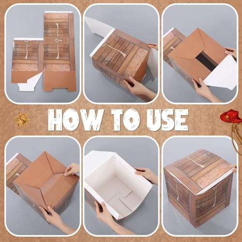 Bucherry 7 Pcs Western Cowboy Rodeo Party Decor Cardboard Playhouse - Image 3
