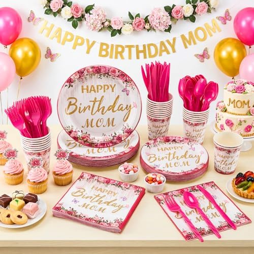 168 Happy Birthday Mom Party Decors Best Mom Ever Party Favors - Image 4