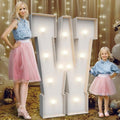 4FT Light Up Marquee Letter W - Large Foam Board Mosaic Kit by Teebloom