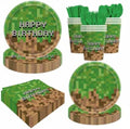 140pcs Green Birthday Party Decorations Green Plates Napkins Party Supplies Disposable Paper Cups Tableware Set for Boys Kid Teen Birthday Decor Serves 20 by Tonytaparty