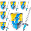 Poen 12 Pcs Inflatable Sword and Shield Medieval Knight Party,Lightning by Poen