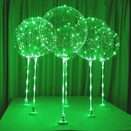 Lightsfever 6PCS LED Light Up Balloons with Sticks, Centerpieces for Party by lightsfever