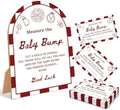 Special Delivery Baby Shower Games, Slice Slice Measure The Baby Bump Game, 6x8 Inch Arch Wooden Sign With Stand And 50 Guessing Cards, Gender Reveal Party Supplies & Decorations - AD07 by Unknown