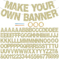 BEISHIDA Glitter Champagne 116 PCS A-Z DIY Letter Custom Banner Party Decor by Beishida