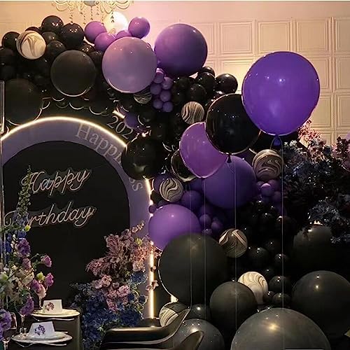 412pcs Purple Balloons 18 12 10 5 Inch Purple Balloon Garland Arch Kit Different Sizes Matte Latex Balloons for Baby Shower Birthday Wedding Party Decorations - Image 6