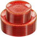 Rubtlamp 60 Pcs Red Plasitc Plates, Gold Red Disposable Plates, Fancy Party Plates, Hammered Plastic plates Include 30 Dessert Platos, 30 Dinner Platos for Party by Rubtlamp