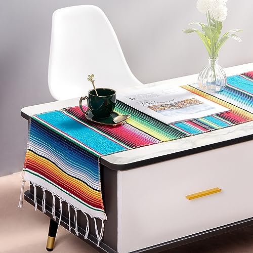 Mexican Table Runner 8 Pack, 14 x 84 in Serape Fiesta Party Decor - Image 5