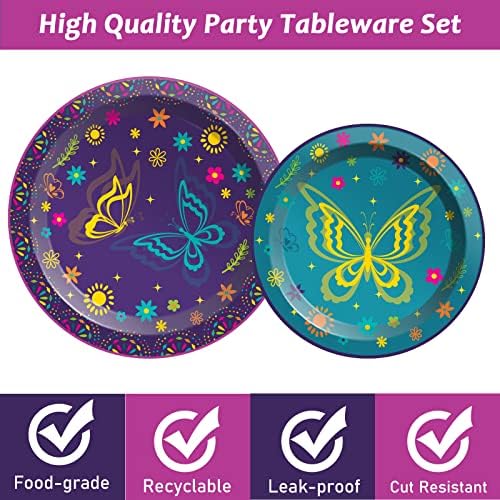 gisgfim 50 Guests Magic Movie Birthday Party Supplies Set Magic Movie Party Decoration Magic Movie Party Tableware Paper Plates Napkins for Boy Girl Birthday 200 PCS - Image 3