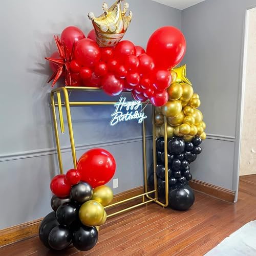 Red Black Gold Balloon 60 Packs 12 Inch Latex Balloons - Image 6