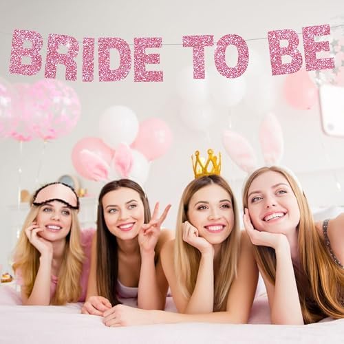 BEISHIDA Glitter Pink 116 PCS A-Z DIY Letter Custom Banner Party Decor - Image 4