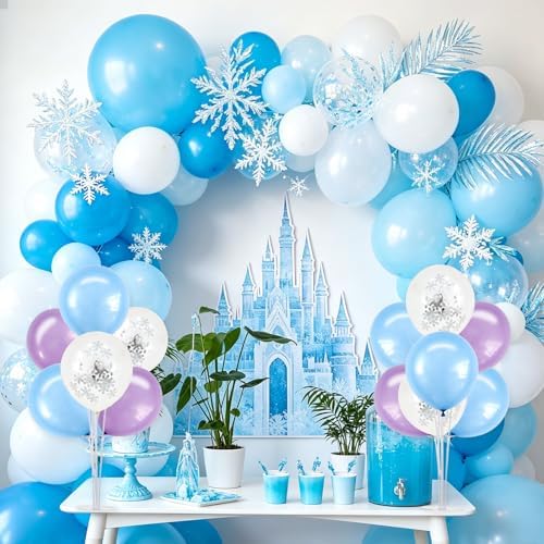 TONIFUL 4 Macaron Blue Purple Balloon Stand Balloon Centerpieces for Table - Image 6