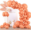 Voircoloria 130pcs Peach Balloons Garland Arch Kit, 18 12 10 5 Inch by Voircoloria
