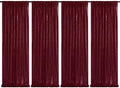 Burgundy Sequin Backdrop 4 Pcs 2ftx8ft Glitter Backdrop Curtains Birthday Party Decoration Photography Backgrounds Fabric Backdrop by SoarDream