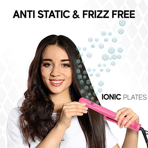 Brilliance New York - 1.25 Inch Diamond Ceramic Flat Iron - Frizz-Free and Anti-Static Ionic Plates - Dual Voltage Flat Iron for Travel - Image 5