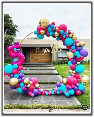 LANGXUN 7.2ft Gold Metal Circle Balloon Arch Kit - Image 6