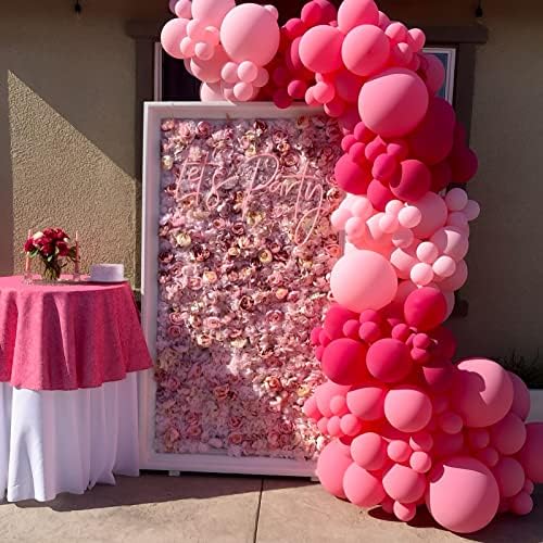 Voircoloria 105pcs Hot Pink Party Latex Balloons, 12inch - Image 4