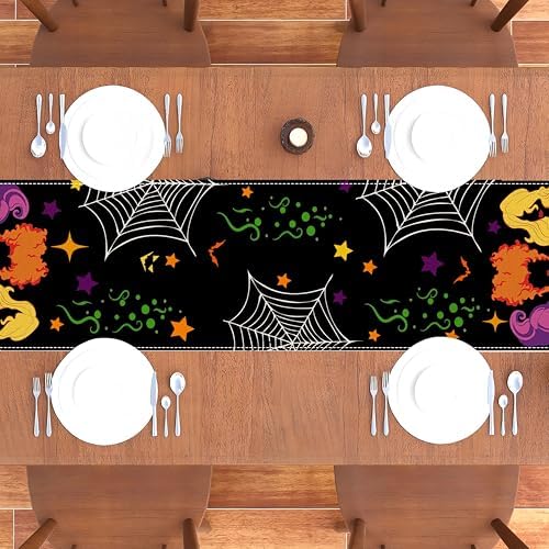 Halloween Table Runner, Halloween Hocus Pocus Three Sisters Table Runner - Image 4