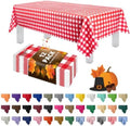 Grandipity Plastic Table Cloth Disposable 12 Pack 54” x 108” Rectangle by Grandipity