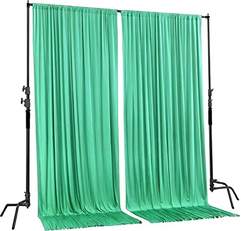 AK TRADING CO. 10 feet x 10 feet Tiffany IFR Polyester Backdrop Drapes Curtains Panels with Rod Pockets - Wedding Ceremony Party Home Window Decorations - Image 2