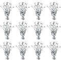 12 Pcs Metallic Foil Spray Centerpiece Party Star Table Decoration Brust Glitter Table Topper Decor for Birthday Graduation Holiday Christmas Dining Celebration New Year Party Supplies,Silver by YinNorth